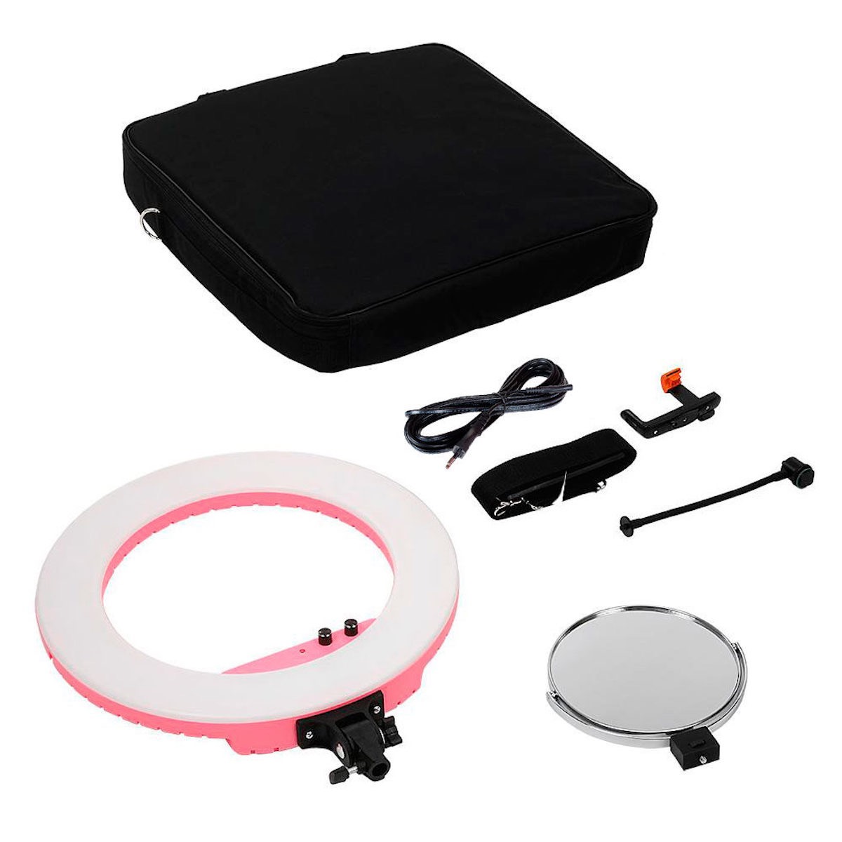 Caruba LED-Ringleuchte 18" Pro Set Rosa