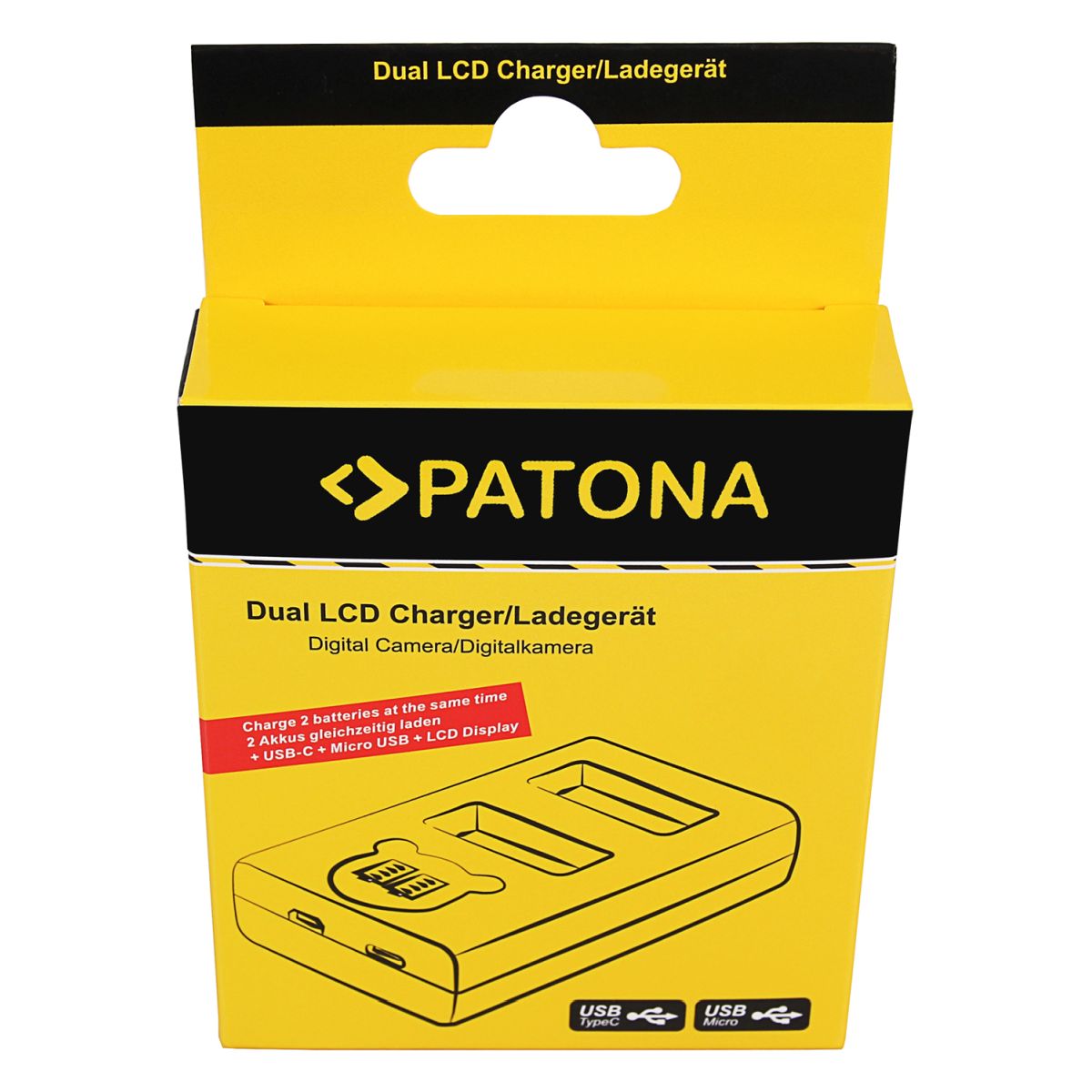 Patona Dual LCD USB Ladegerät Panasonic DMW-BLJ 31