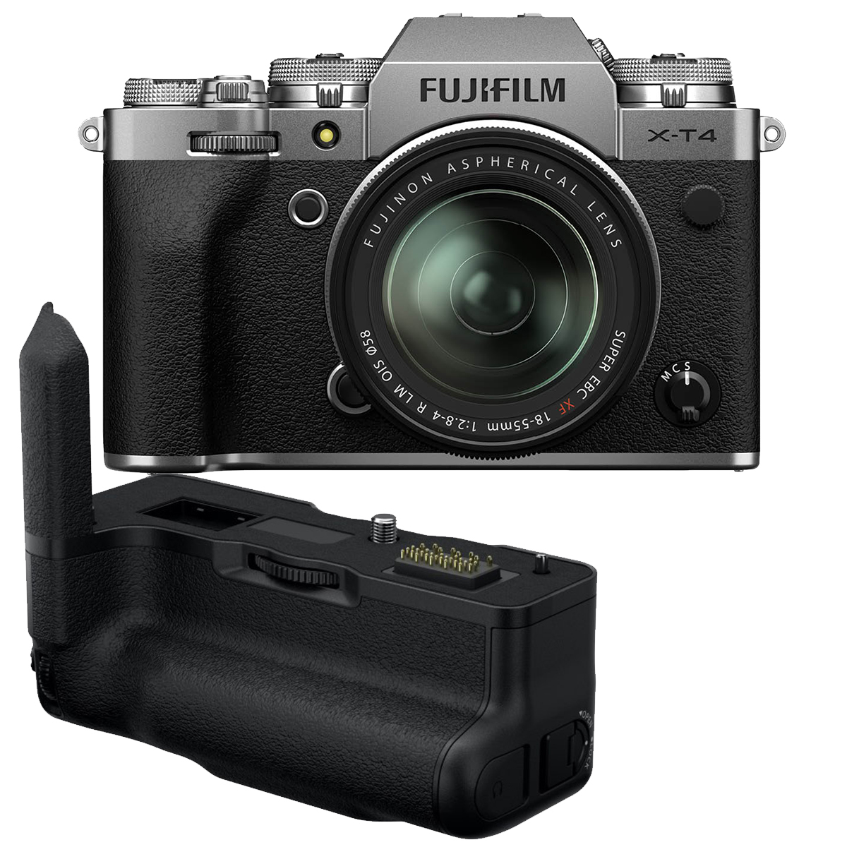 Fujifilm X T4 Kit Mit 18 55 Mm Vg Xt 4 Silber