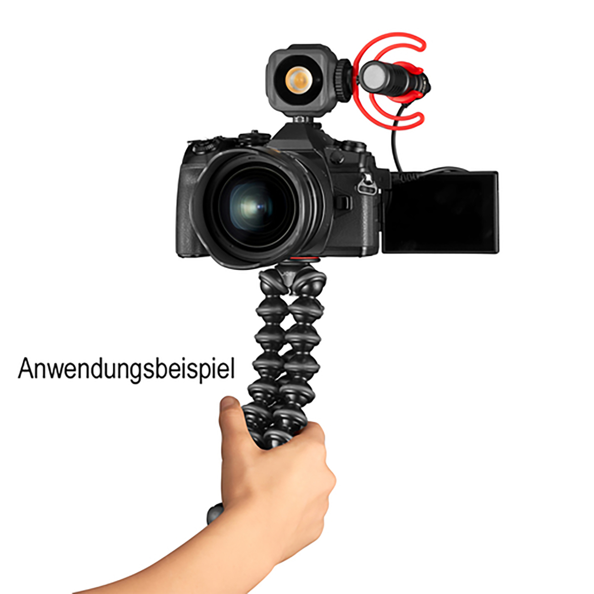 Joby GorillaPod Vlogging-Kit für Smartphones (Mikro, Leuchte, Rig)