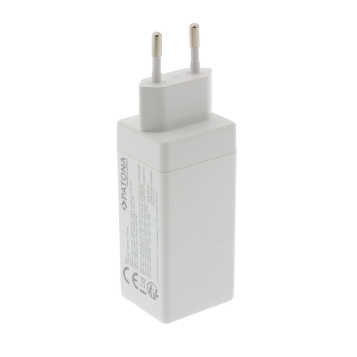 Patona Premium GaN PD65W Adapter 2xUSB-C 1xUSB-A PD3.0 QC3.0