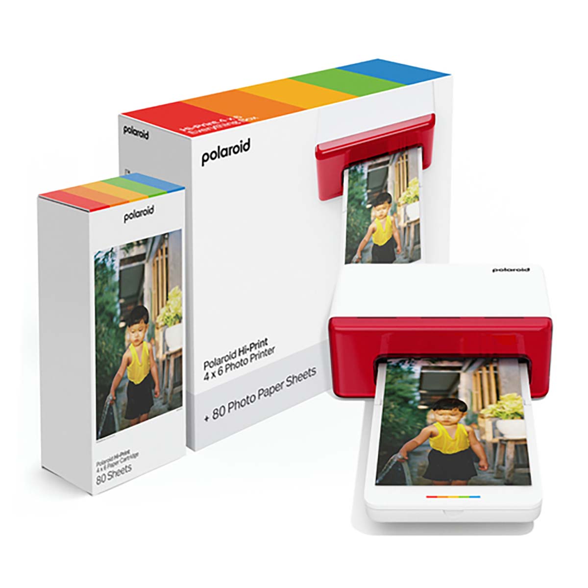 Polaroid Everything Box Hi Print 4x6 Printer weiß + 2x 80er Kassette