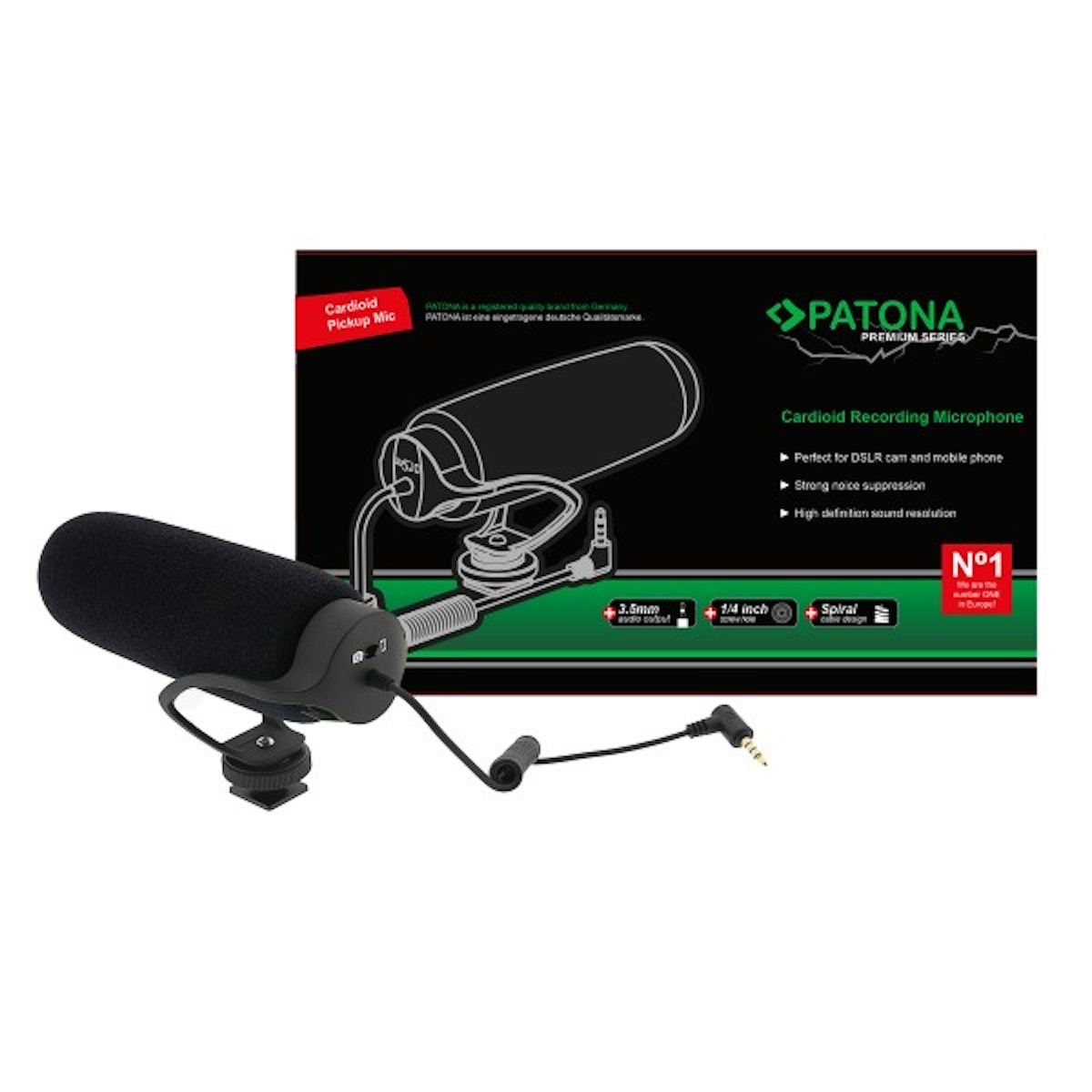 Patona Premium Mikrofon inkl. Ansteckmikrofon