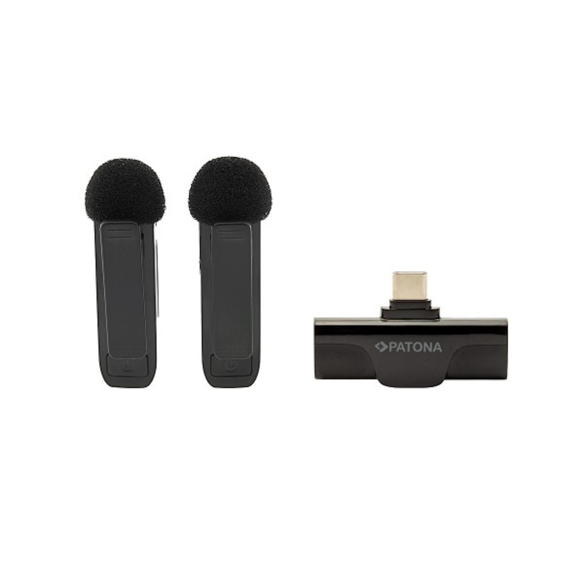 Patona Premium Ansteck-Lavalier-Mikrofone für Smartphones mit USB-C