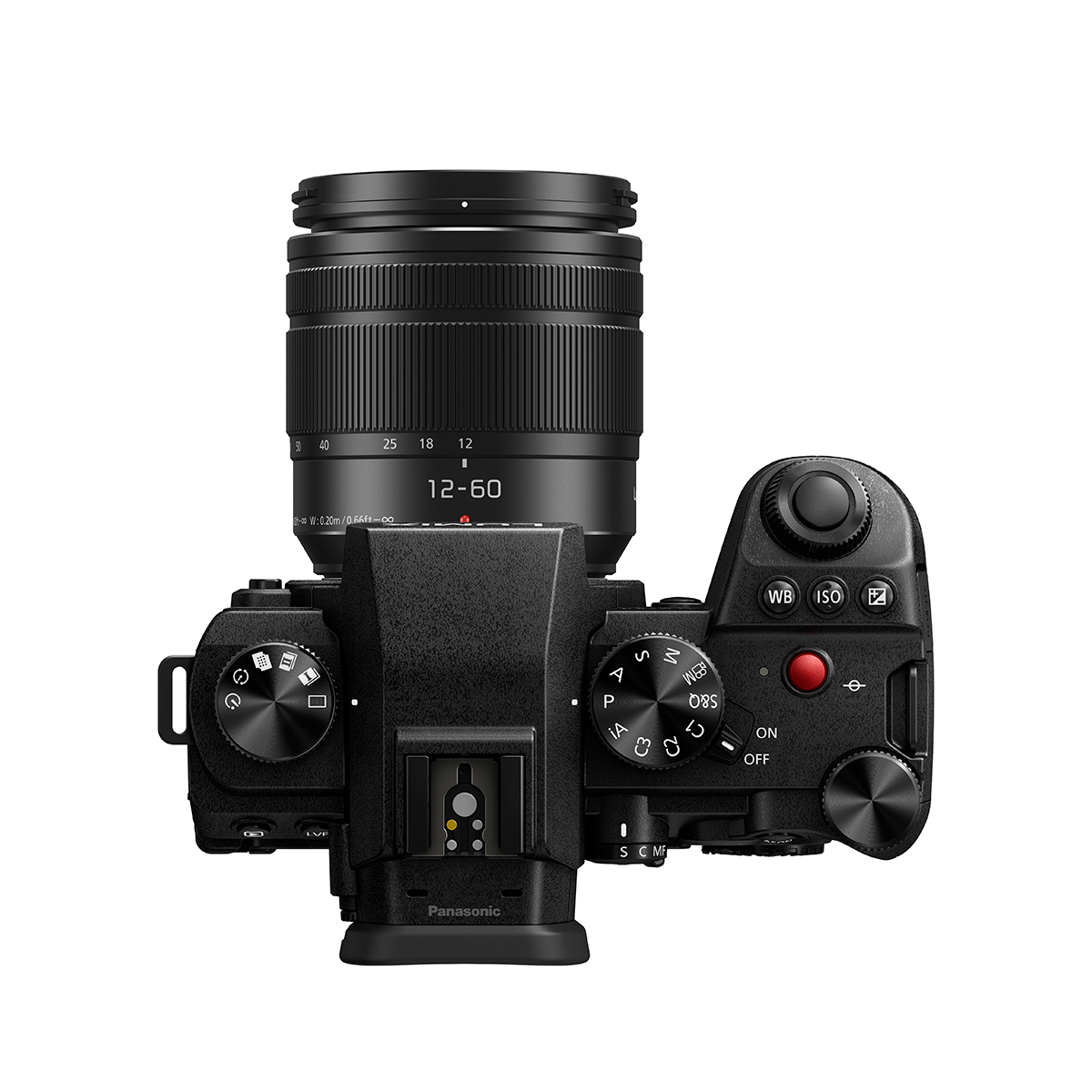 Panasonic Lumix DC-G9 II mit dem Panasonic 12-60 mm 1:3,5-5,6 ASPH Power OIS von oben