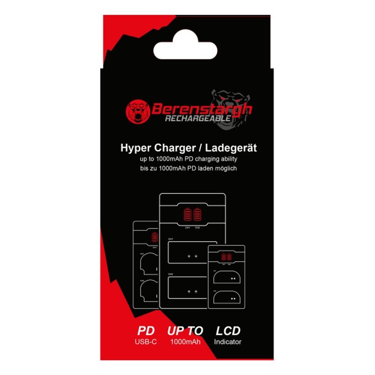 Berenstargh Hyper PD Ladegerät für Fuji NP-W235 Fujifilm inkl. USB-C Kabel