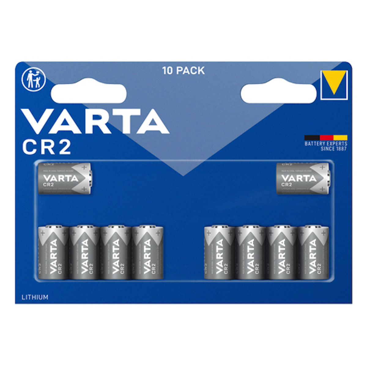Varta Lithium CR2 10er Megablister Batterien