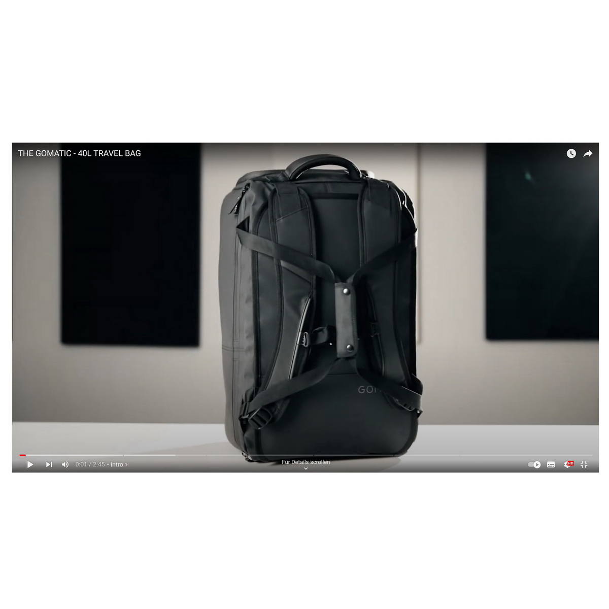 Gomatic 40L Travel Bag V2