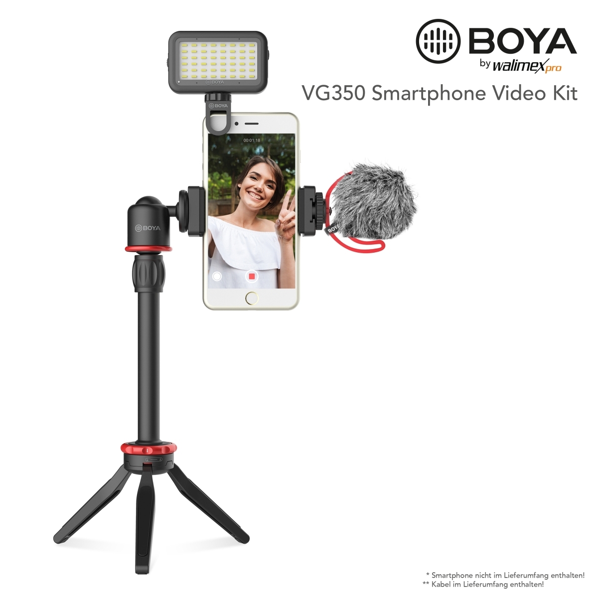 Walimex Pro Boya VG 350 Smartphone Video Kit