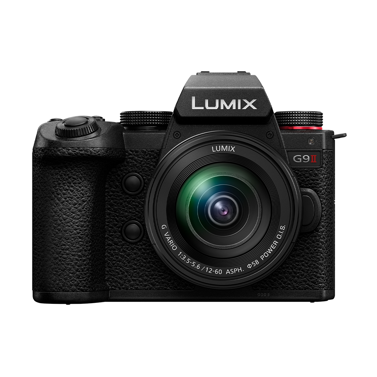 Panasonic Lumix DC-G9 II mit dem Panasonic 12-60 mm 1:3,5-5,6 ASPH Power OIS von vorne