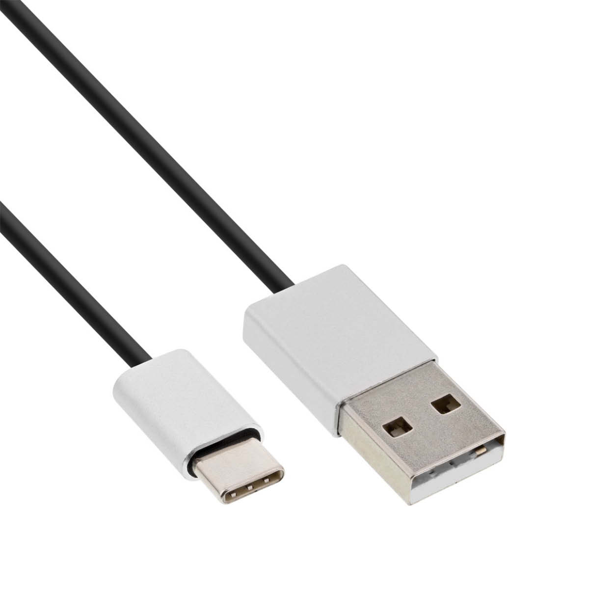 InLine USB 2.0 TYP-C an USB-A Kabel 1m Schwarz