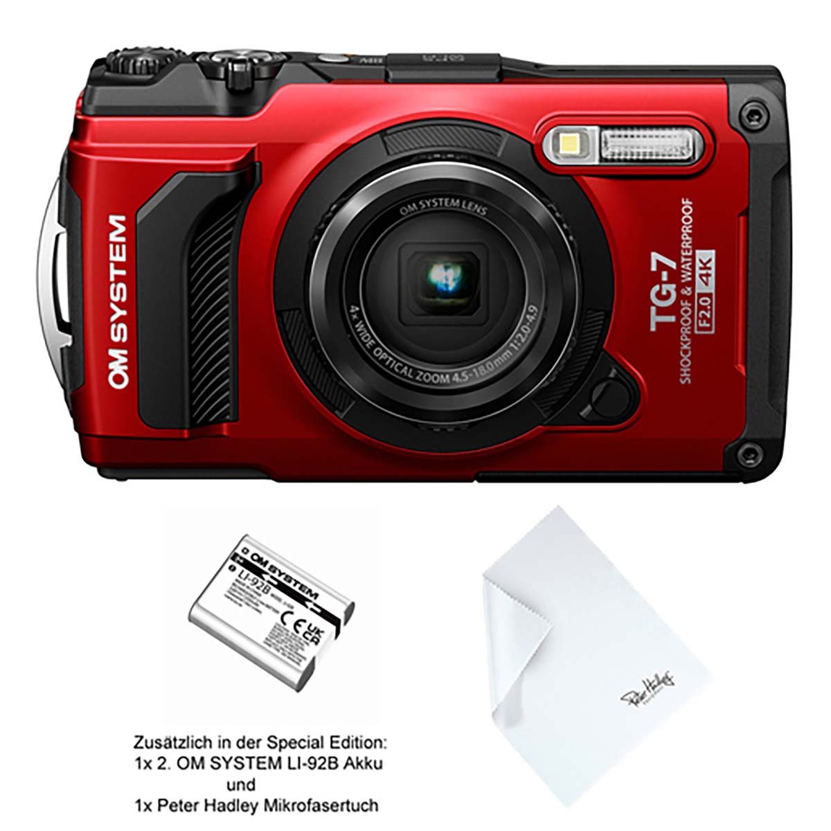 OM System TG-7 Special Edition Rot Kamera 