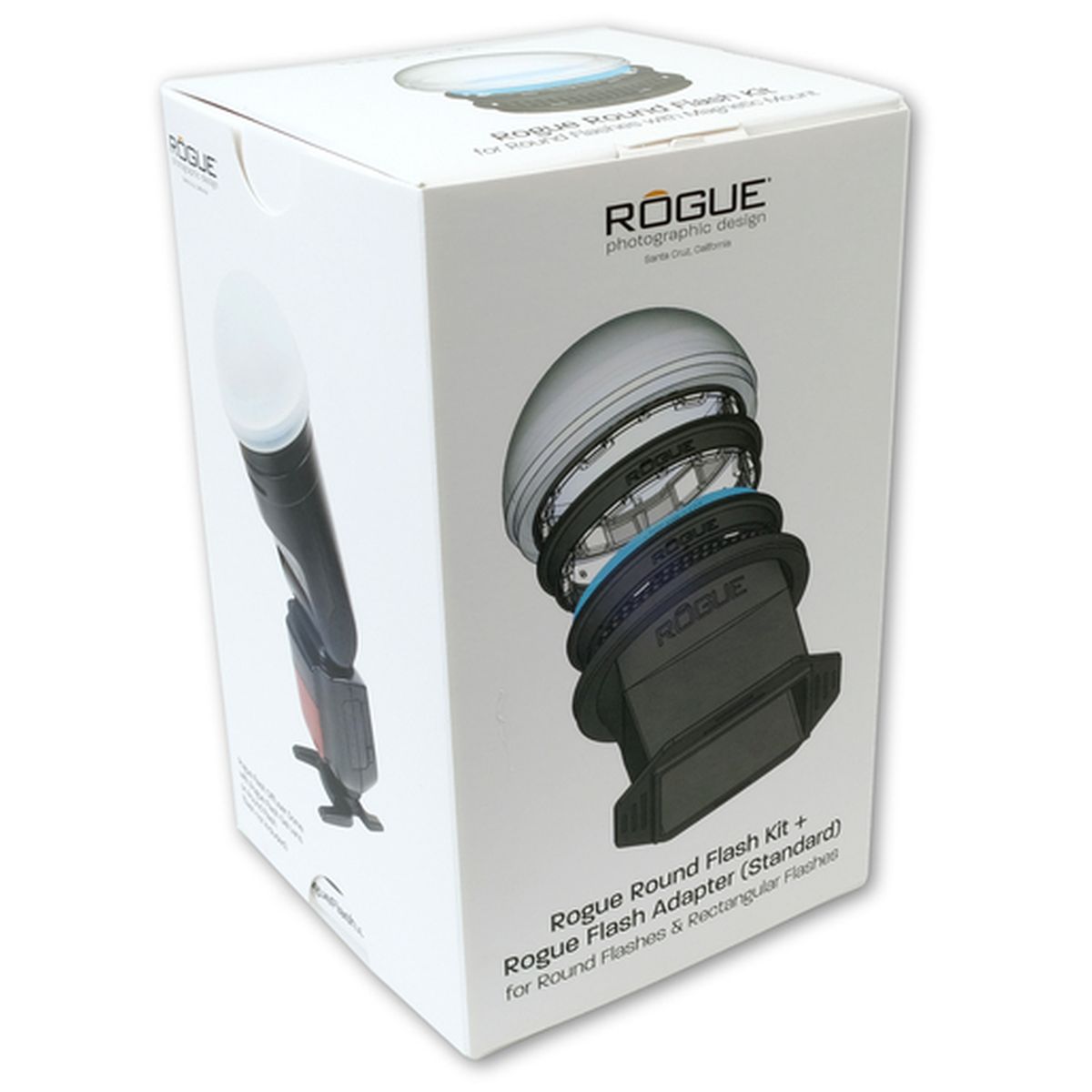 Rogue Round Flash Kit+Adapter Standard (Gel Lens, Grid45, Dome + 3 Gel-Farben)