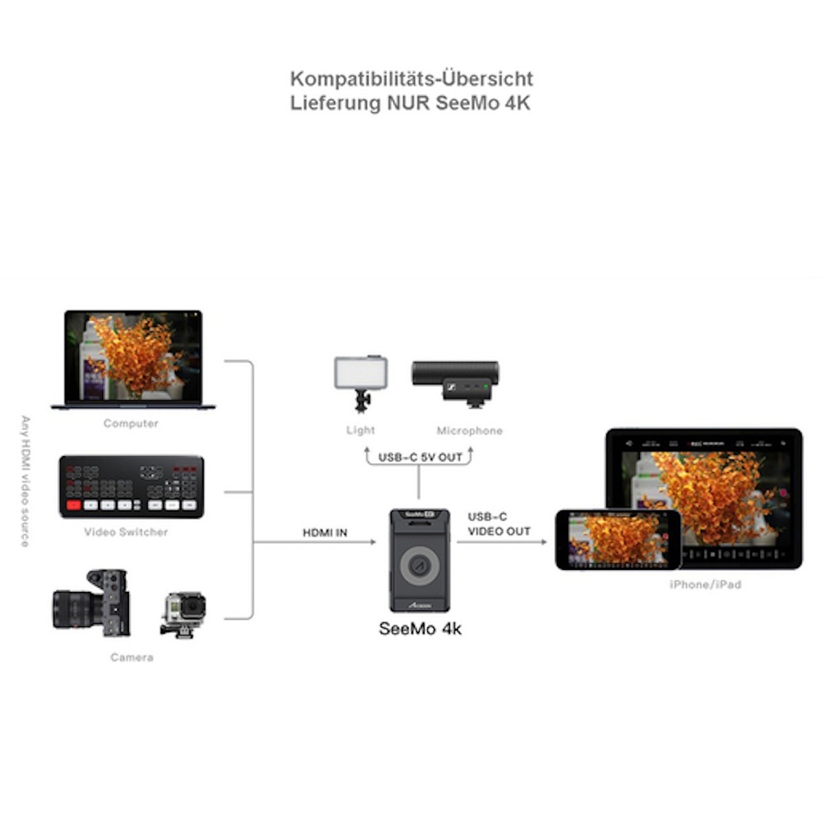 Accsoon SeeMo 4K Video Capture Adapter