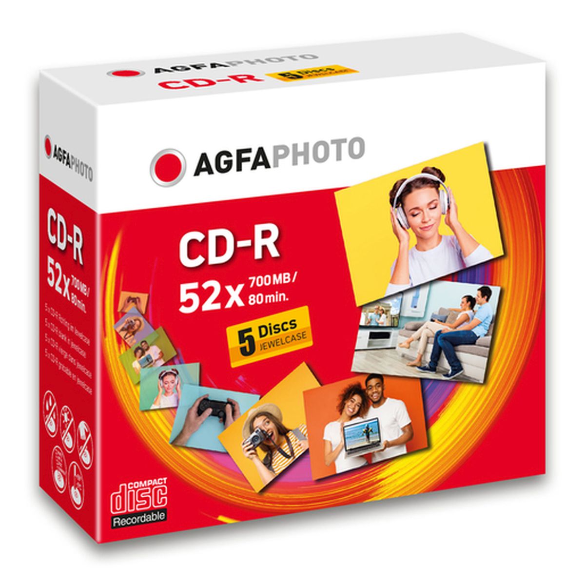 AgfaPhoto CD-R 700 MB 5x JewelCase 52x Speed