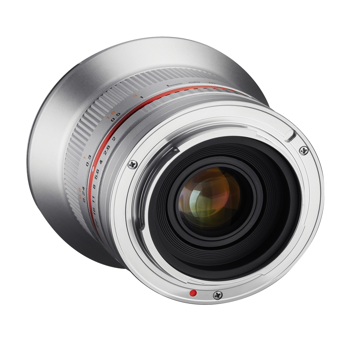 Samyang MF 12 mm 1:2,0 für Canon EF-M Silber