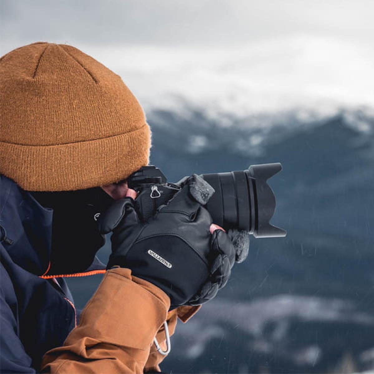 VALLERRET Tinden Fotohandschuhe Schwarz L