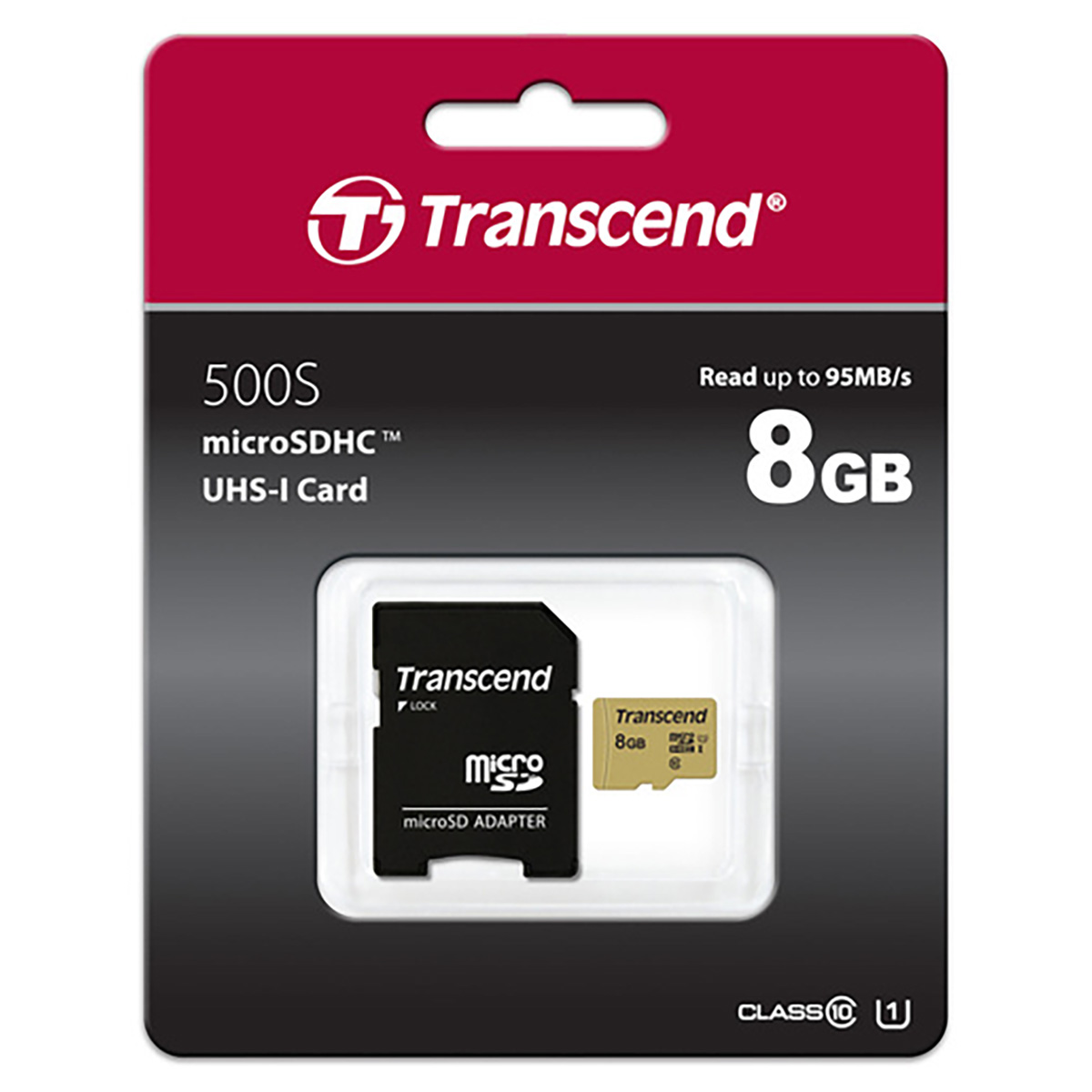 Transcend 8GB microSDHC-Karte UHS-I 95/60MB/S