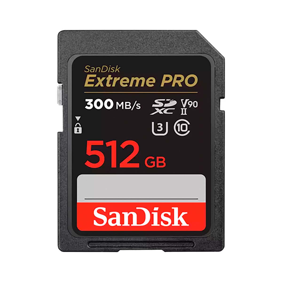 SanDisk 512 GB SDXC ExtremePro 300MB/s V90 UHS-II Speicherkarte