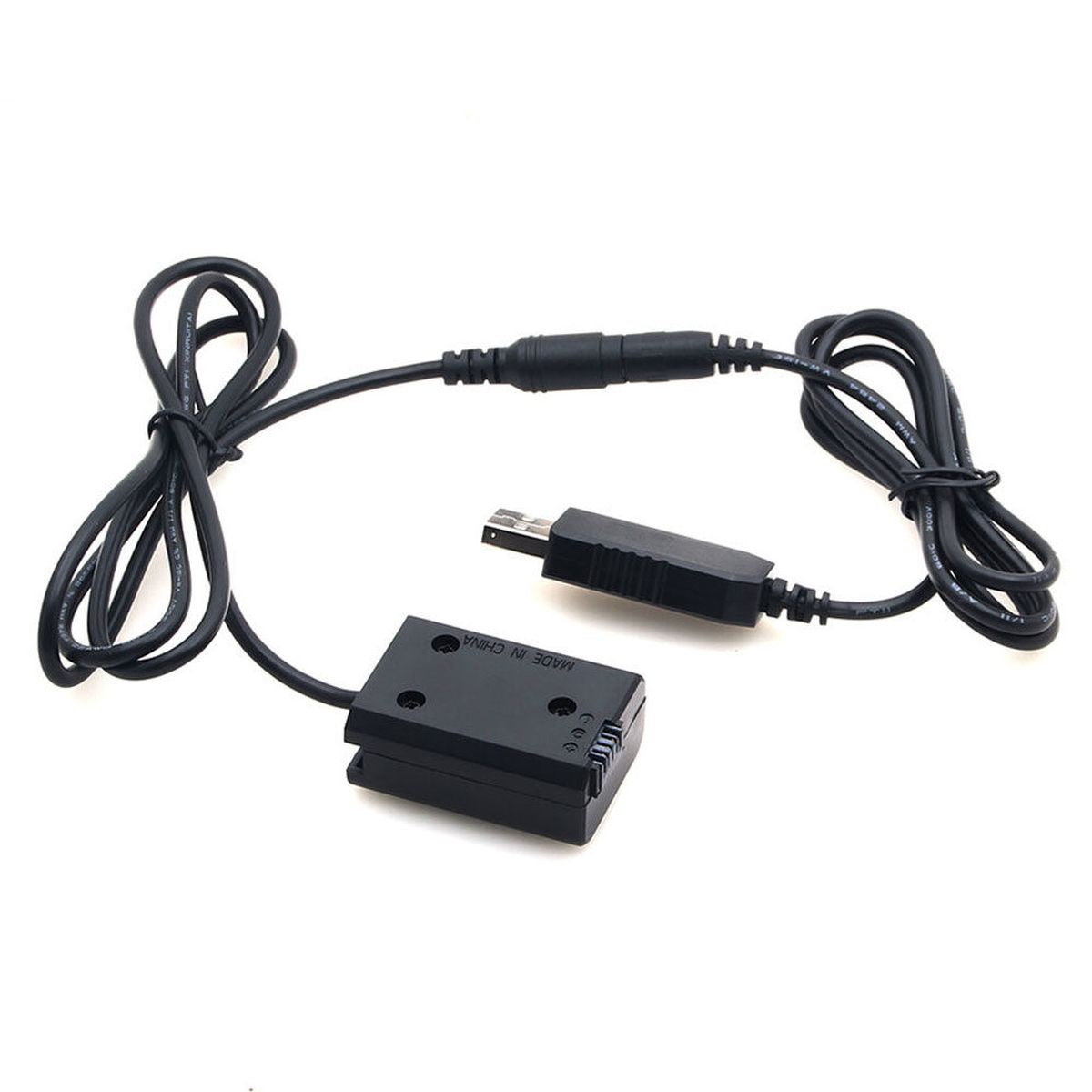Caruba Volldecodierungs-Akku-Dummy für Sony NP-FW50 und 5V 2A Einzel-USB-Kabel