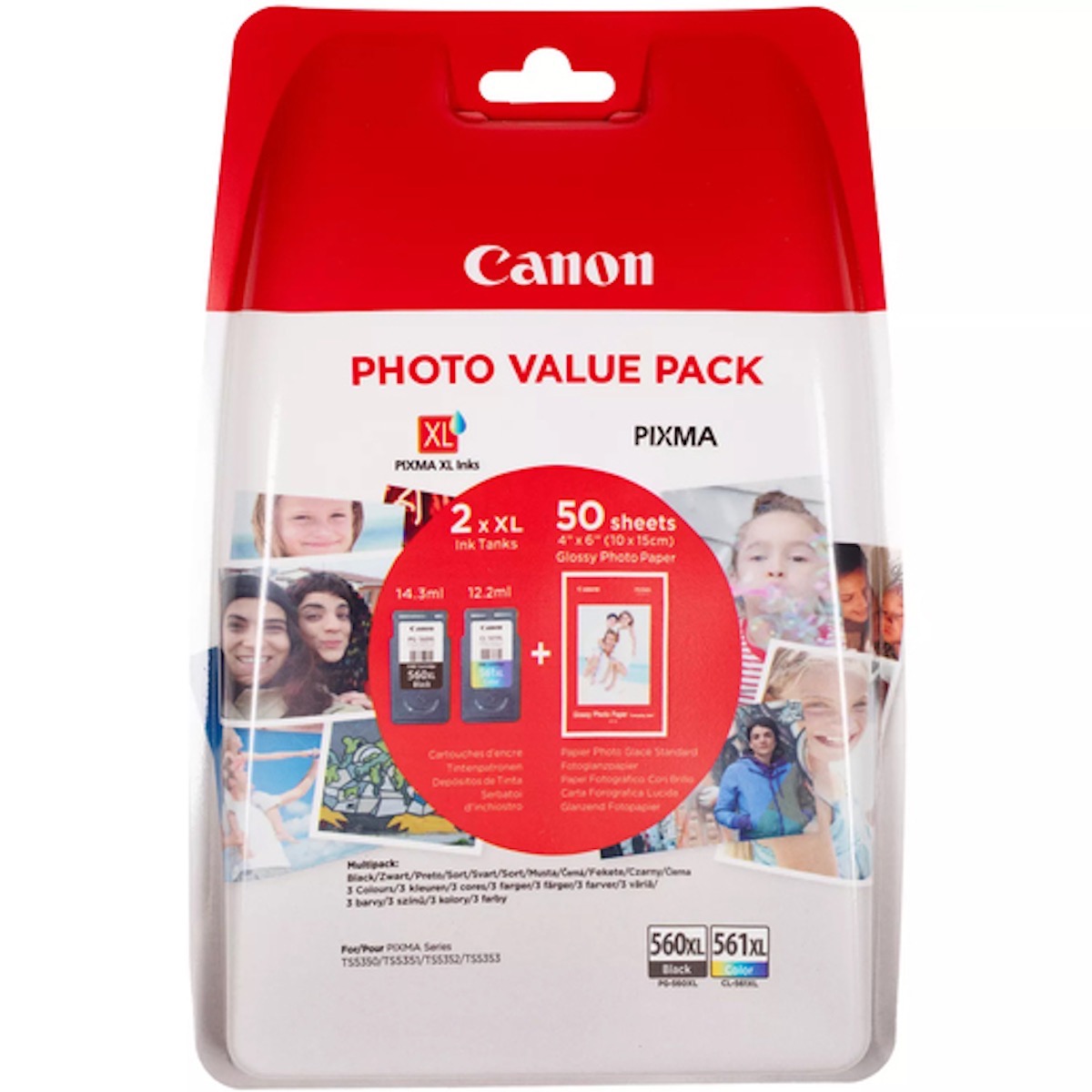 Canon PG-560XL7CL-561XL Valuepack Tinte inkl. Papier