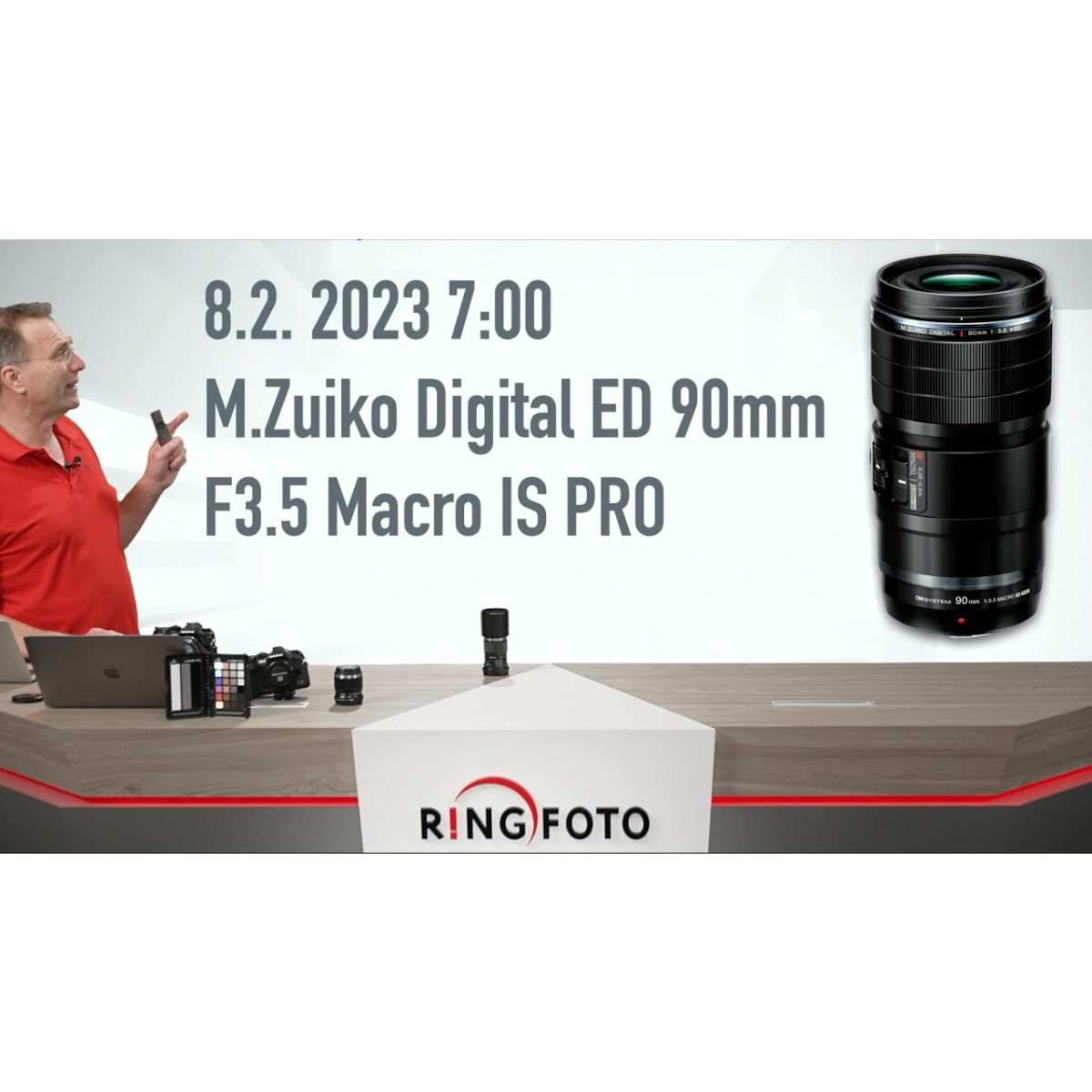 OM System M.Zuiko ED 90 mm 1:3,5 Makro IS Pro Schwarz