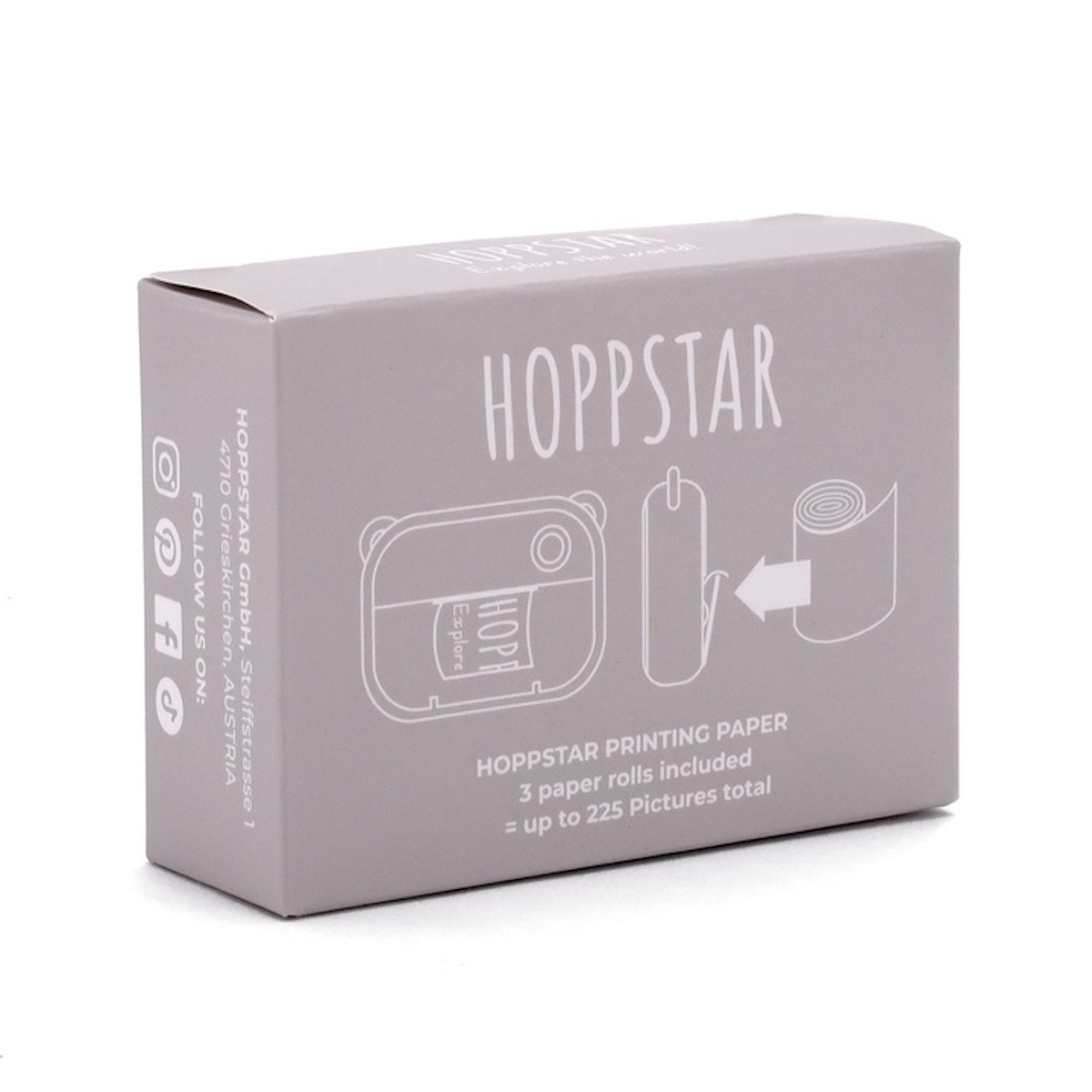 Hoppstar 3er Pack Papierrollen Weiss