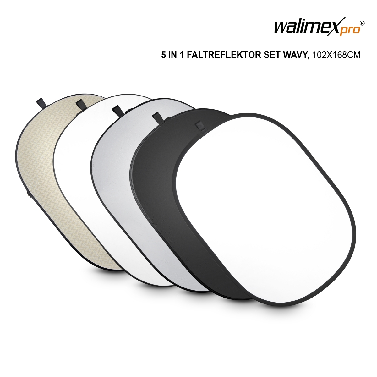 Walimex pro 5in1 Faltreflektor Set, 150x200 cm