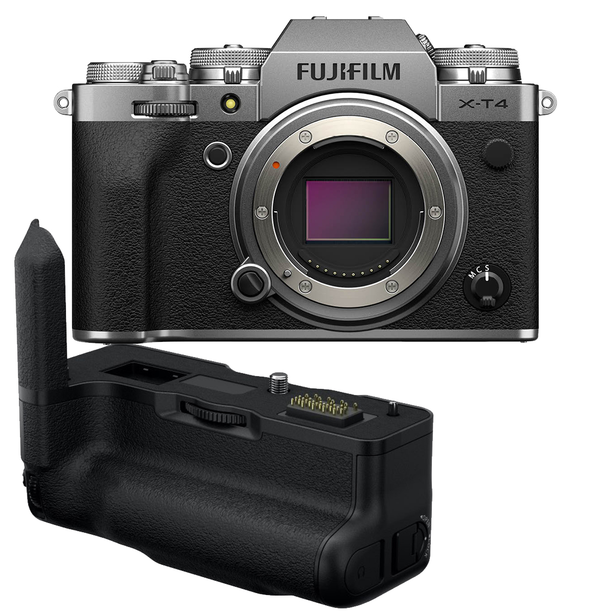 Fujifilm X T4 Kit Mit Vg Xt 4 Silber