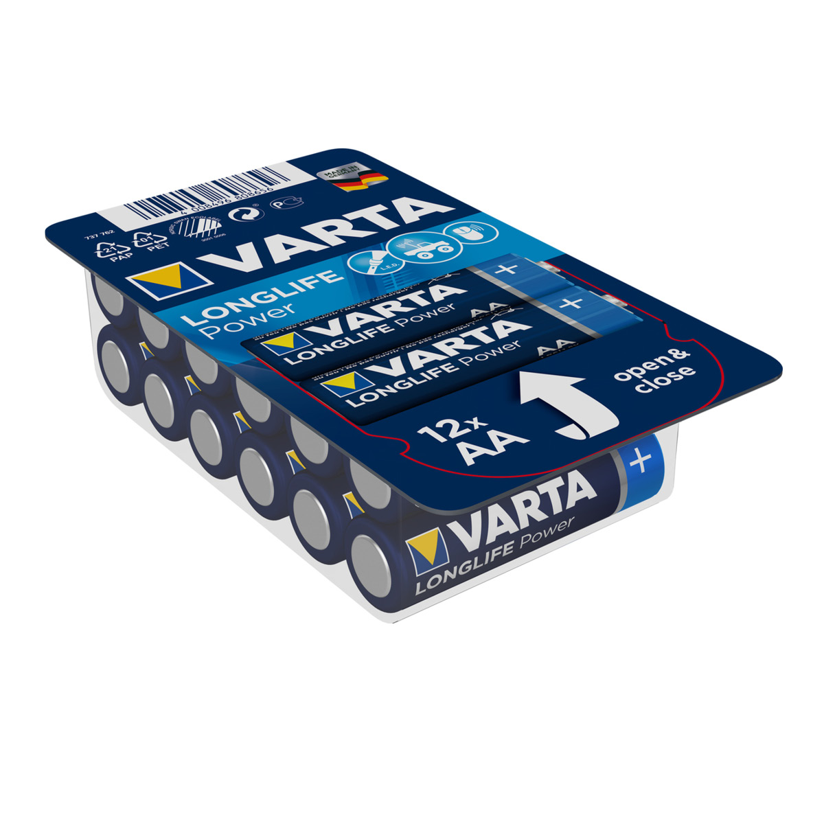 Varta Longlife Power Mignon AA 12er Pack Batterie