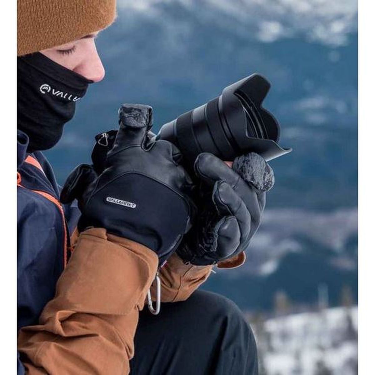 Vallerret Tinden Fotohandschuhe L Schwarz