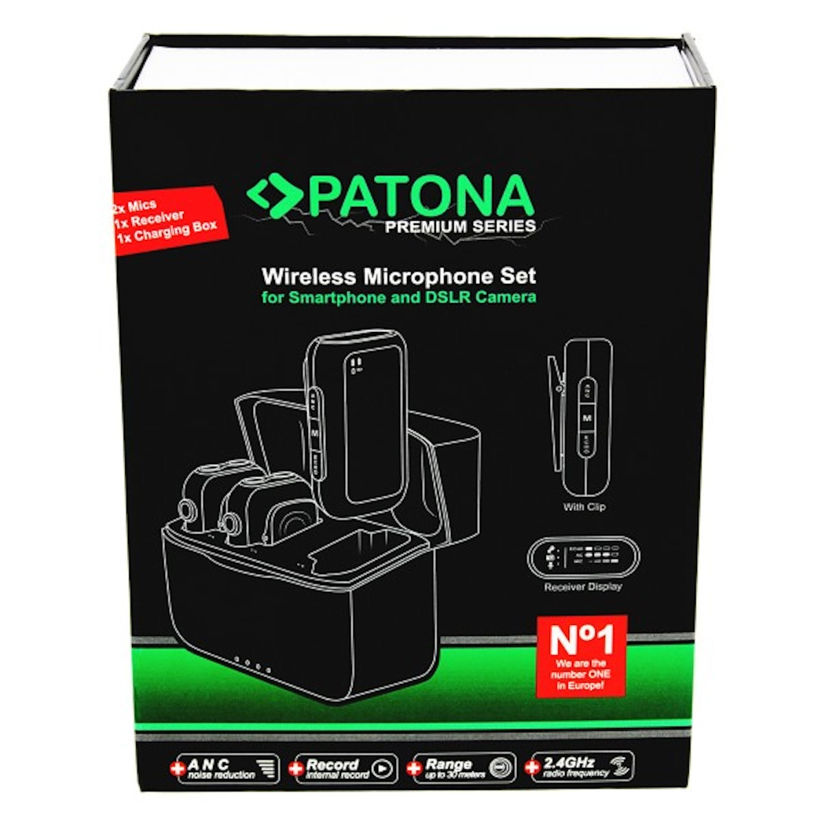 Patona Premium Drahtloses Mikrofonsystem