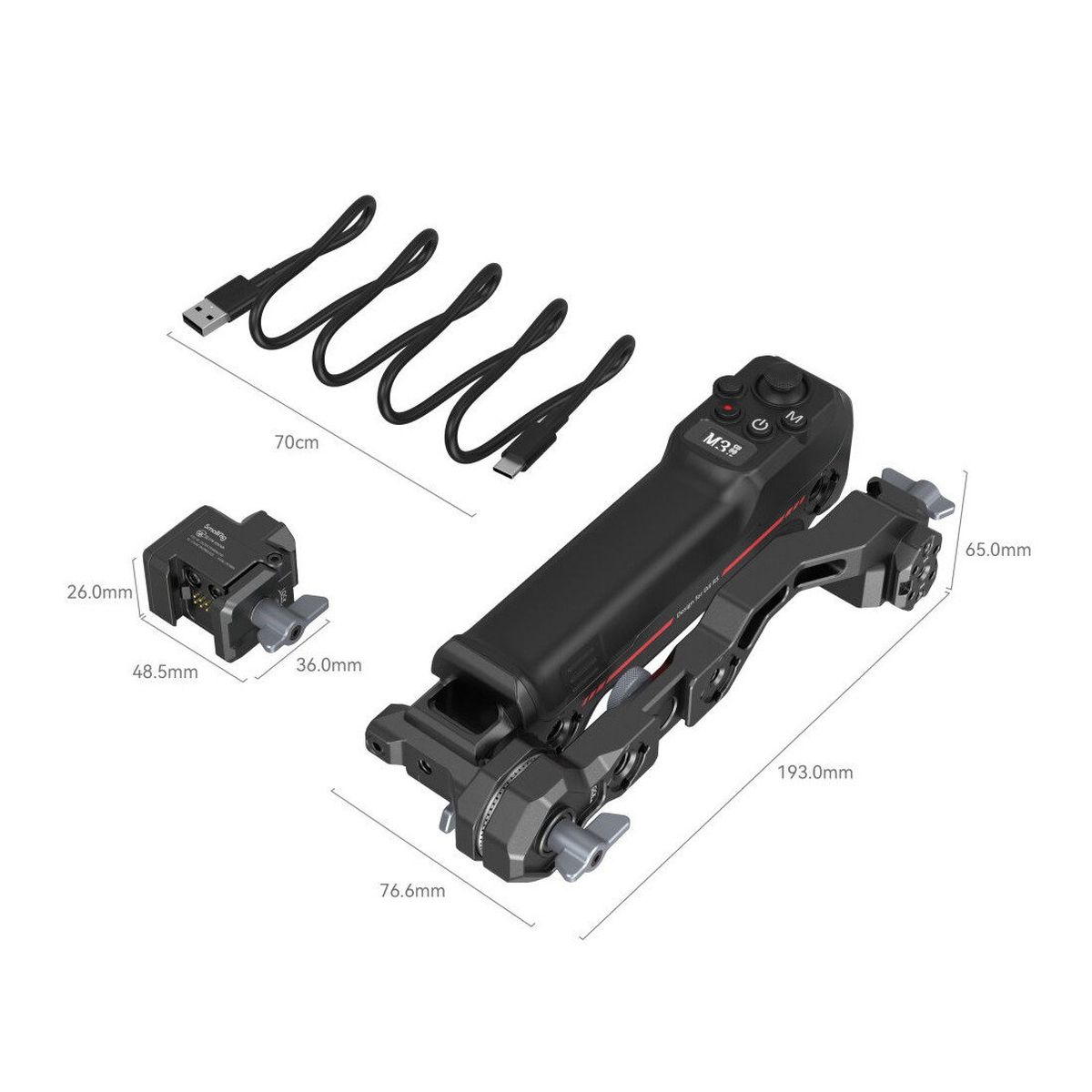 SmallRig 3919 Wireless Control Sling Handgriff für DJI RS Series