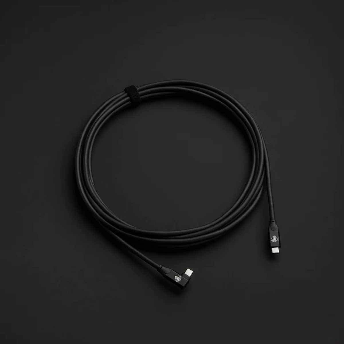 Cobratether USB-C / USB-C 90° 5m schwarz