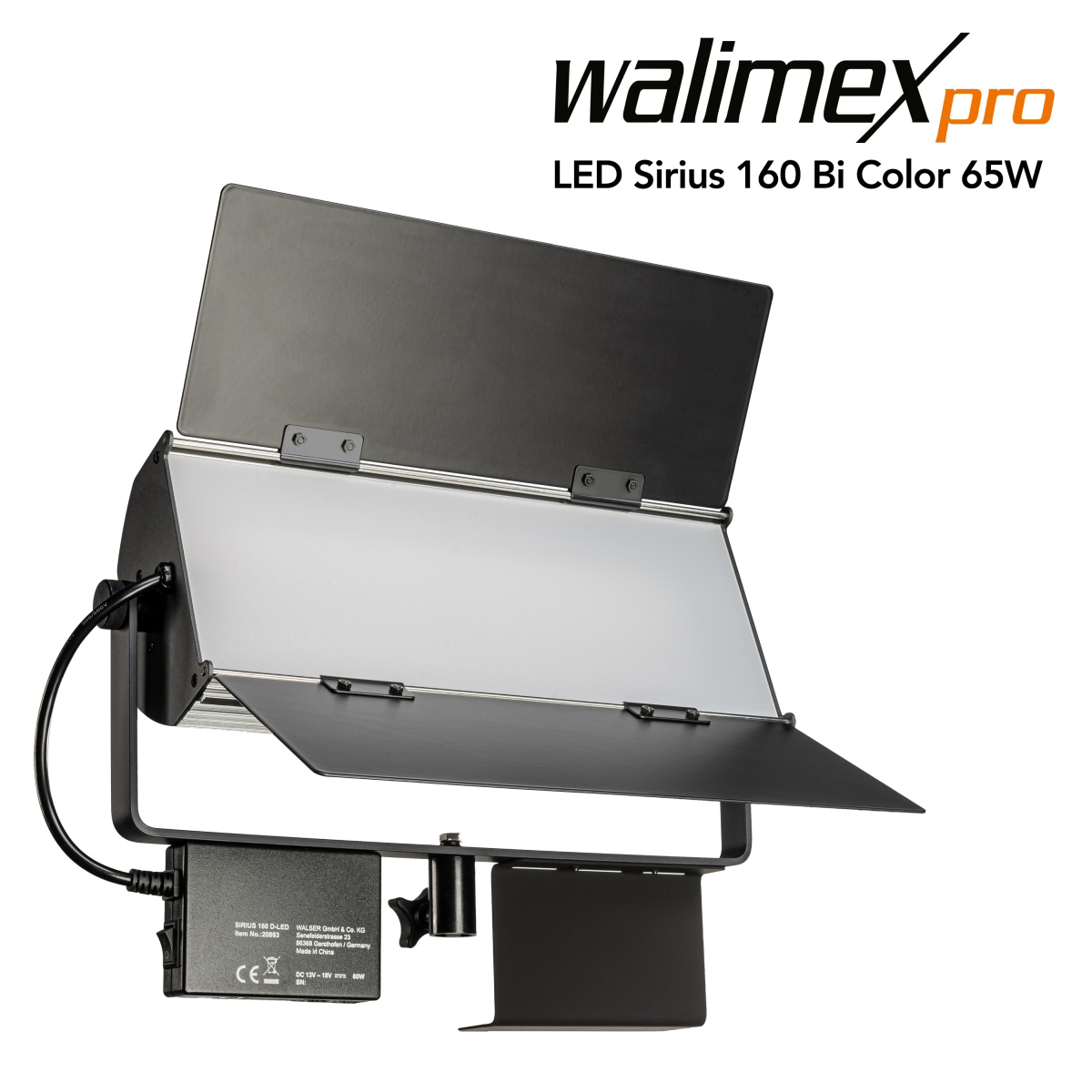 Walimex pro LED Sirius 160 Bi Color 65 W LED Flächenleuchte