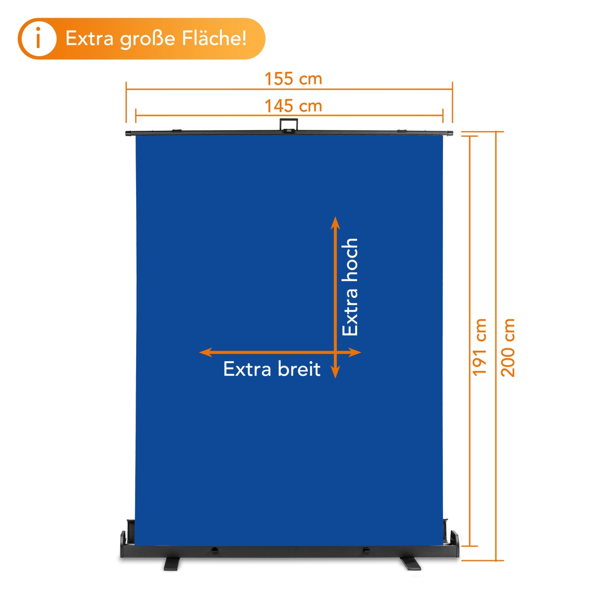 Walimex Pro Roll-Up Panel 155x200 Blau