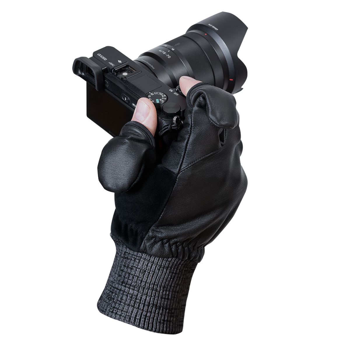 Vallerret Hatchet Leather Glove Black, Leder-Fotohandschuhe XXL Schwarz