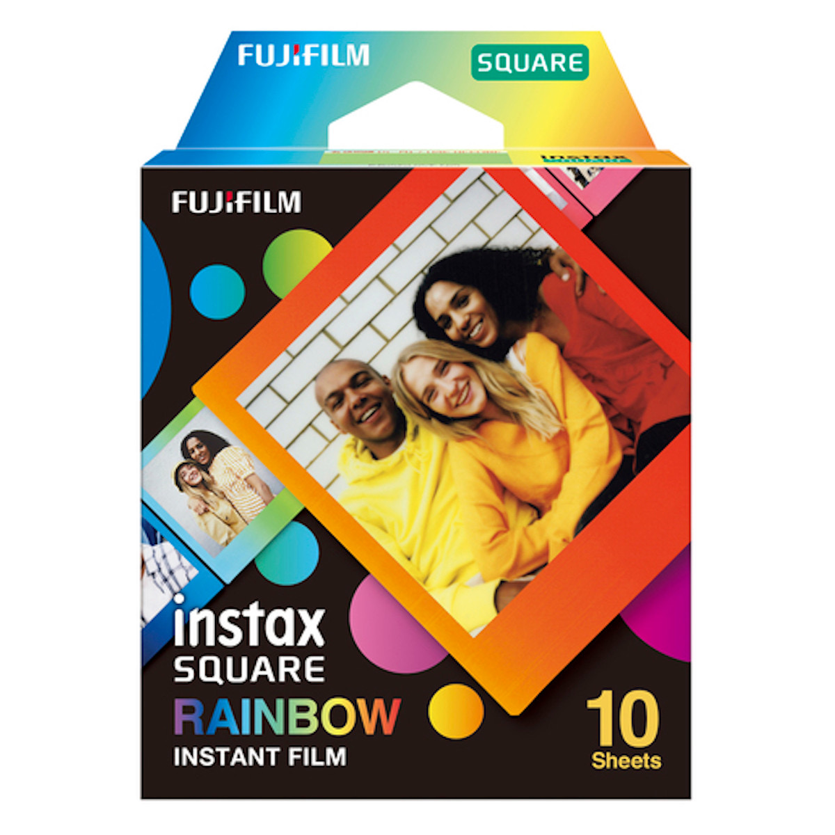 Fujifilm Instax SQUARE Rainbow WW 1 Sofortbildfilm