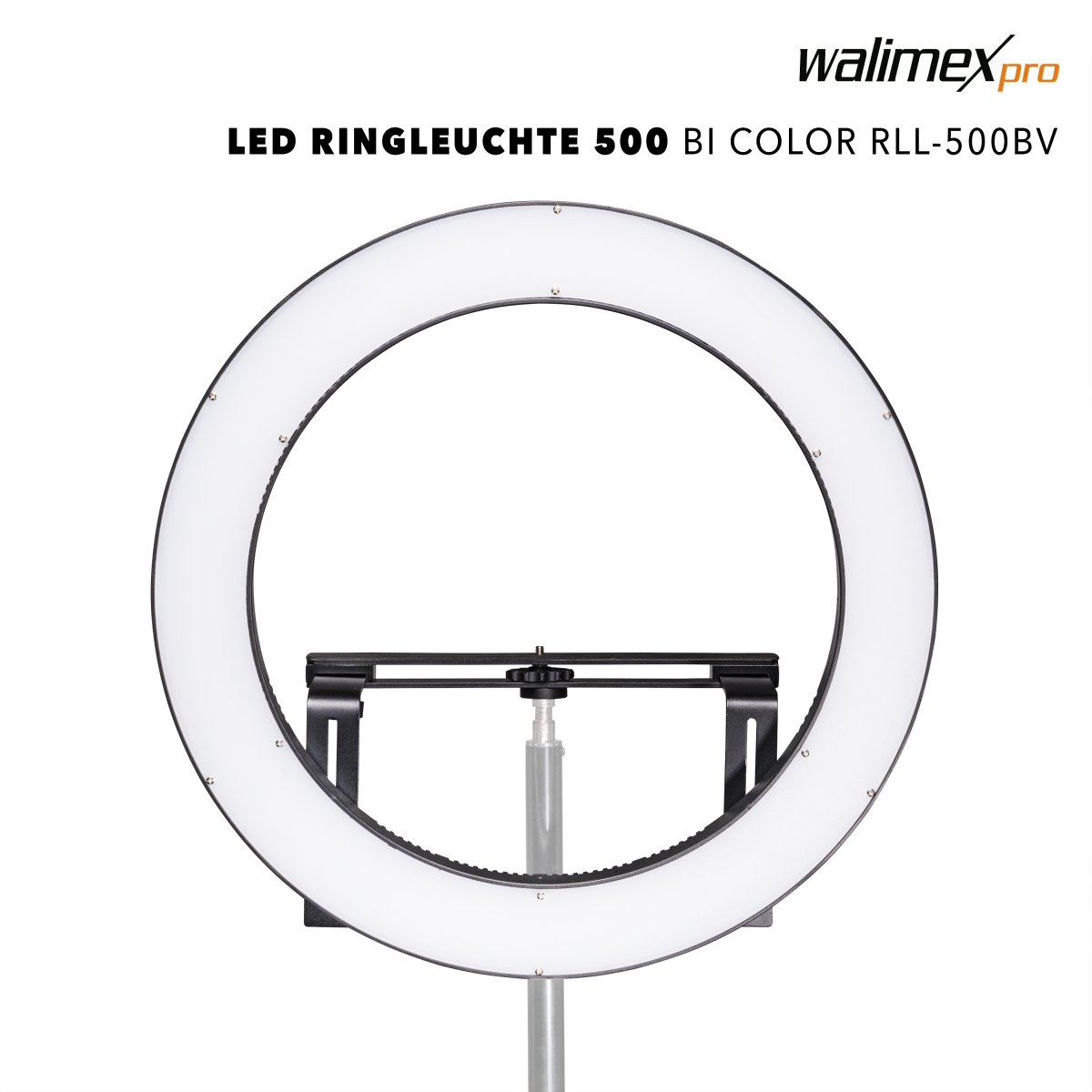 Walimex pro LED Ringleuchte 500 Bi Color Set2 Akku