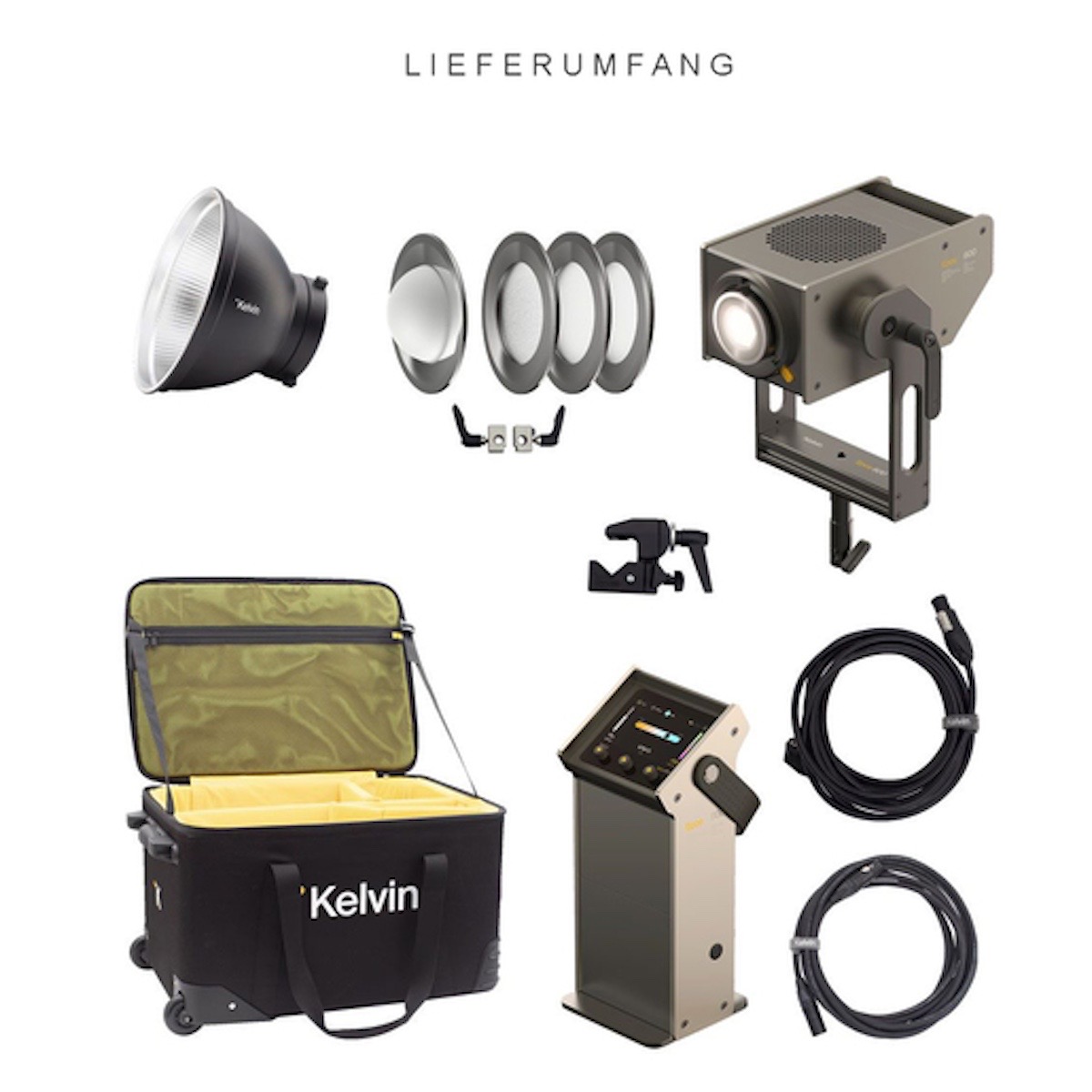 Kelvin EPOS 600 Travel Kit RGBACL LED-COB Leuchte